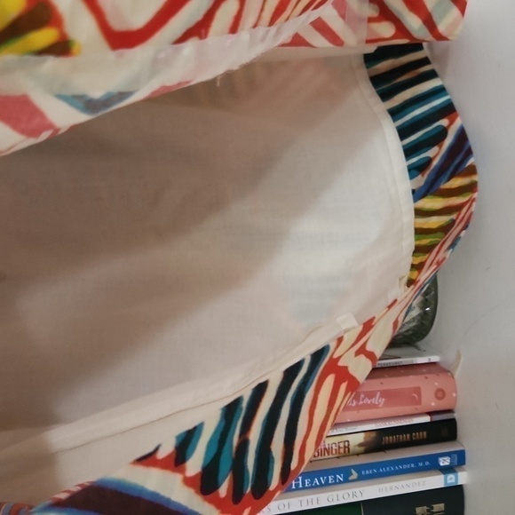 J.Crew Colorful Geometric Pattern Skirt Size 4 Collegiate Preppy - Picture 6 of 9